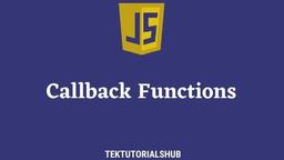 callback function چیست؟
